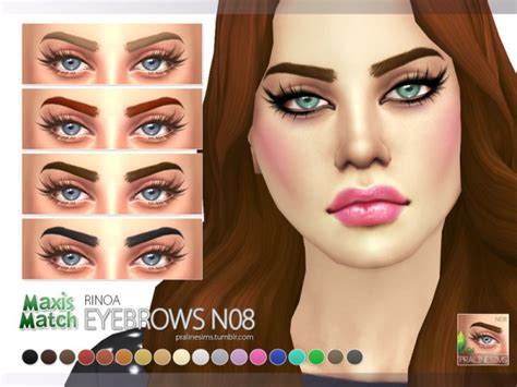 Sims 4 Best Maxis Match Hair The Sims Resource Maxis Match Eyebrow