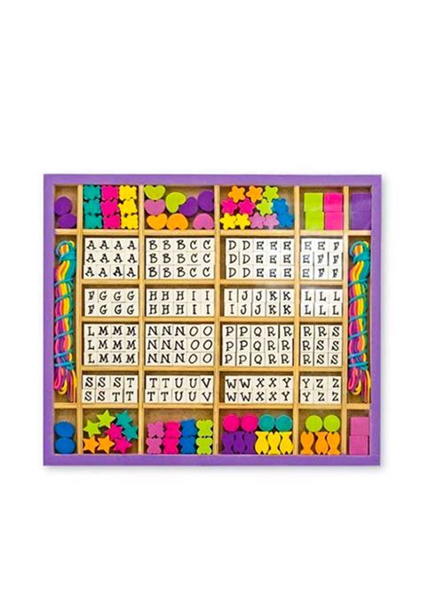 Melissa And Doug Deluxe Wooden Stringing Beads 200 Beads Ace