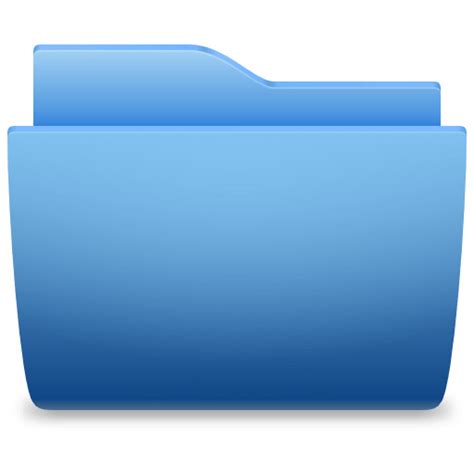 Folder Icon Blue Classic Png Icons In Folder Icons Svg Download Free
