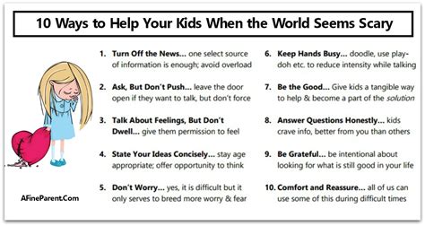 10 Ways To Help Your Kids When The World Seems Scary A Fine Parent