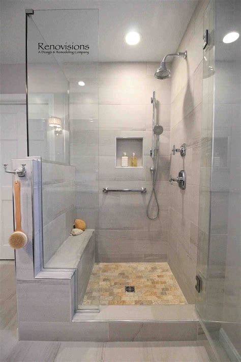 This Master Bathroom Remodel Walk In Shower Bathroom Remod Walk In