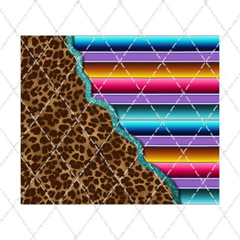 Leopard And Serape Split Sublimation Png Digital Download Digital