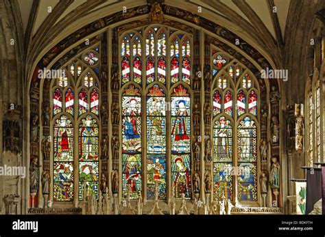Stained Glass Windows In Beauchamp Chapel St Marys Church Warwick