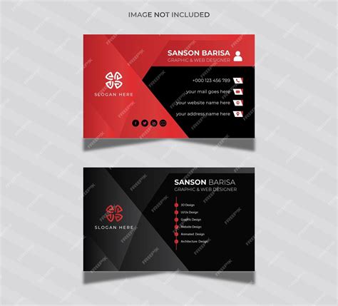 Premium Vector Modern Professional Business Card Template Design