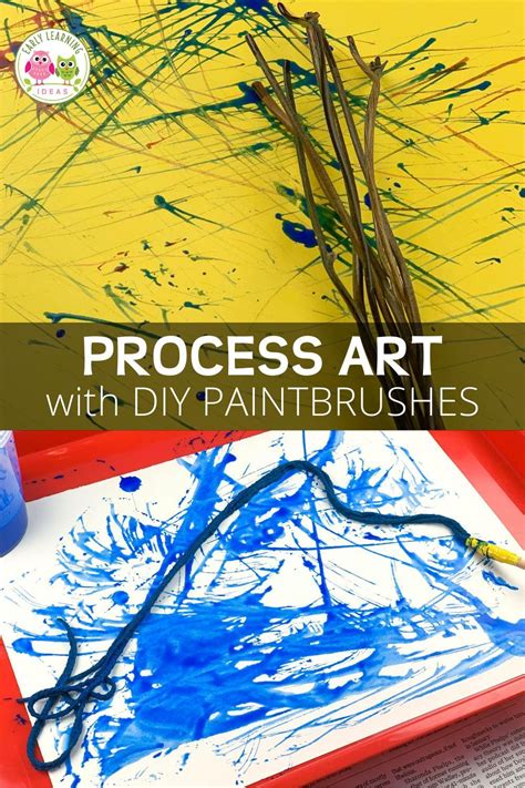 How To Make Your Own Paint Brush For Kids Art Kindergarten Art