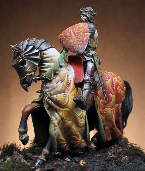 Excellent Barding And Heraldry On This 54mm Knight Miniature By Pegaso