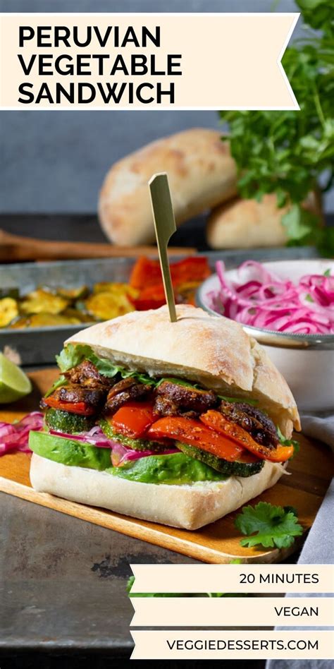 Chop the veggies, warm up your saucepan with the olive oil, add the onion with garlic, salt and pepper and cook for 5 minutes over medium heat. Peruvian Sandwich (sanguche) | Recipe in 2020 | Vegetarian ...