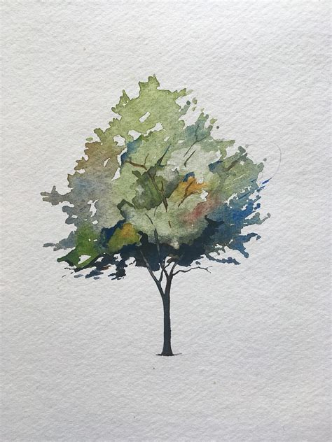 How To Paint A Tree In Watercolors By Christopher P Jones The