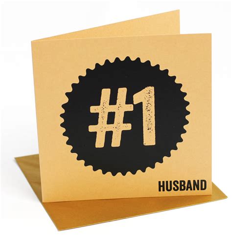 Number One Husband Anniversary Card By Allihopa