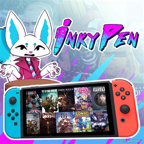 inkypen is nintendo switch s first non game application and it s all about reading comic books