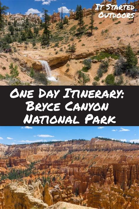 One Day Itinerary For Bryce Canyon Nation Park Mossy Cave Trail