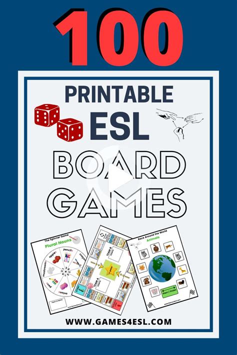 Printable Esl Board Games For Kids Esl Board Games Board Games For