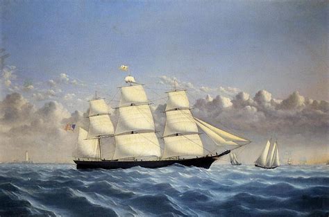 Museumsqualität Prints Clipper Ship Golden West Von Boston Outward