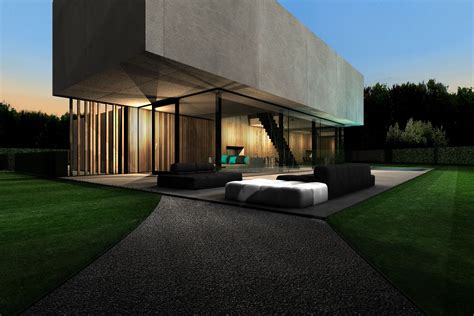 Icoonbe Architecten Minimalist Concrete House Terras Ontwerp