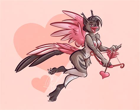 Rule 34 Anthro Avian Bow Weapon Breasts Cupid Cupid S Arrow Feathers Female Gryphon Holidays