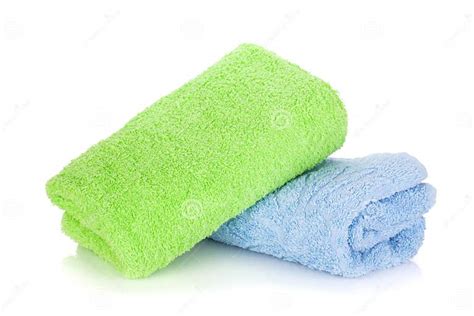 Blue And Green Towels Stock Image Image Of Relax Treatment 27057223
