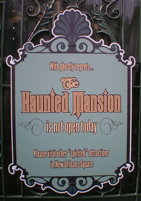 Haunted Mansion Closed Sign Photo By B Albrecht