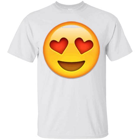 Emoji T Shirt Heart Eyes Face Funny Emoticons Shirts Funny Kids