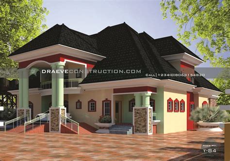 Bungalow With Penthouse Building Plan Designs In Nigeria Draeve