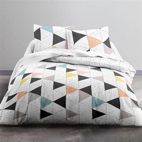 Housse de couette 220 x240 au meilleur prix. Housse de couette 220x240 Nordik + 2 taies 100% coton ...