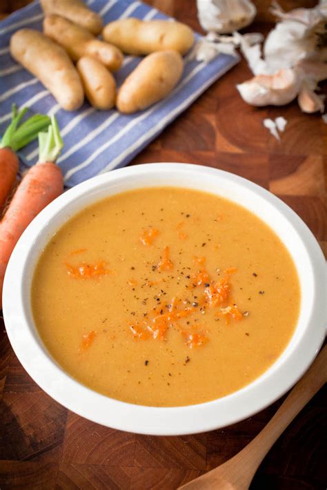 Carrot Potato And Leek Soup Recipe Leek Soup Soup Recipes Food