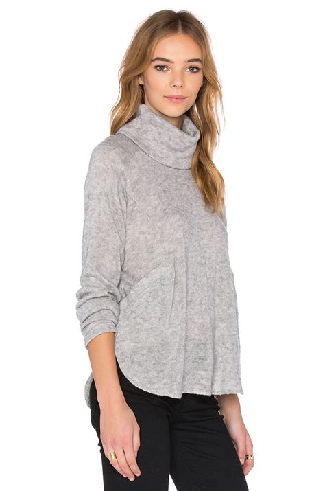 Shades Of Grey By Micah Cohen Turtleneck In Heather Grey Turtle Neck