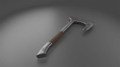 Artstation Viking Axe Game Ready Low Poly Game Assets