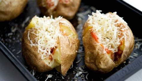 Pizza Stuffed Baked Potatoes Carries Experimental Kitchen