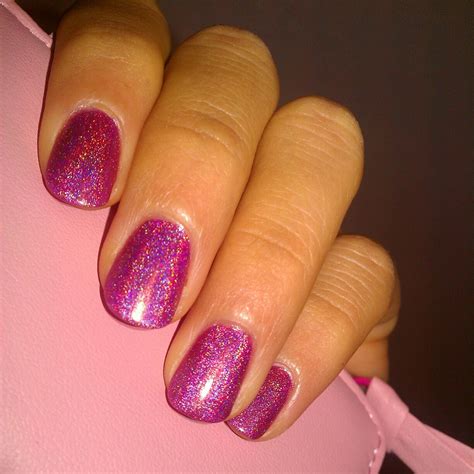 Opi Ds Signature Light Berry Pink Holographic Nail Polish Pink