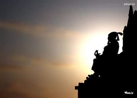 Hd wallpapers and background images Shivaji Maharaj Statue With Sunset HD Wallpaper
