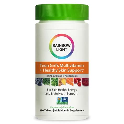 Which multivitamin is best for teen athletes? Rainbow Light Teen Girl's Multivitamin Plus Healthy Skin ...