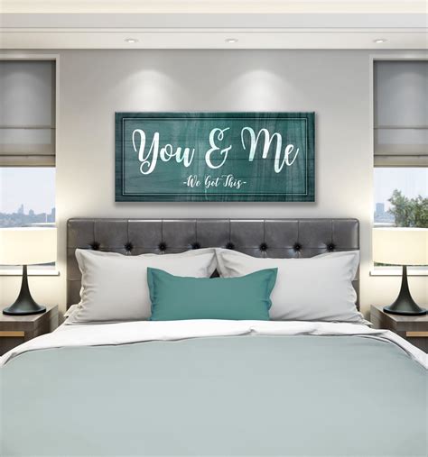 Couples Wall Art You And Me We Got This Wood Frame Ready To Hang