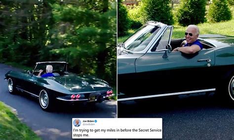 Joe Biden Takes His Corvette For A Spin In Campaign Video Daily Mail Online