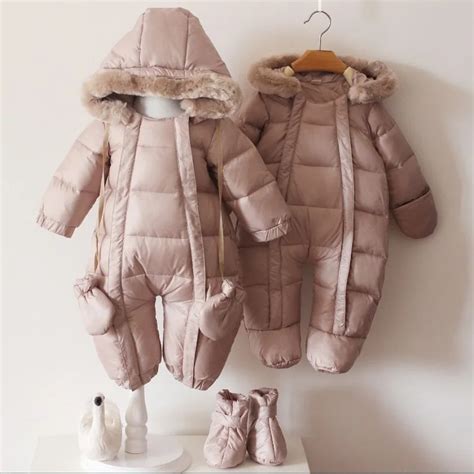 2021 Infant Baby Winter Jackets Fashion Newborn Infant Boy Snowsuit 90