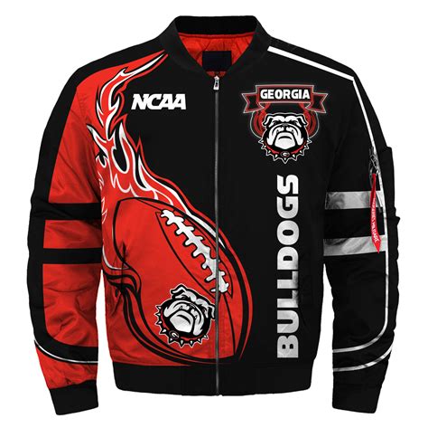 Georgia Bulldogs Bomber Jacket, NCAA Georgia Bulldogs Apparel | Georgia bulldogs clothes ...