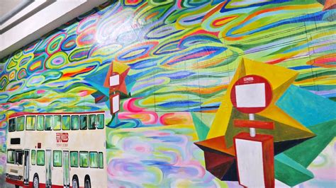 Car Park Wall Painting Mural Location: Mei Foo, Hong Kong