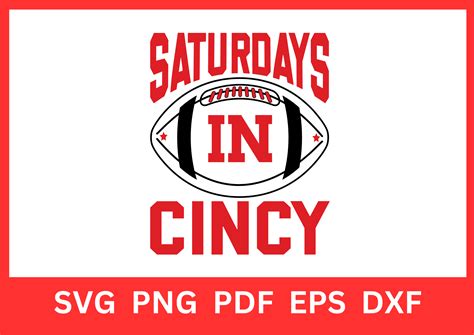 Saturdays In Cincy Svg Graphic By Fashionzonecreations · Creative Fabrica