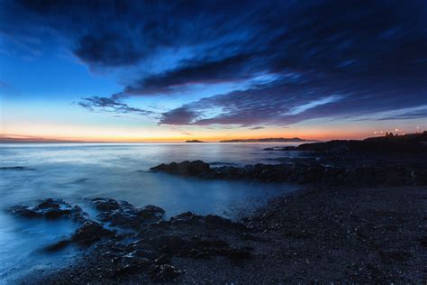 Wallpaper Sunlight Lights Sunset Sea Shore Reflection Sky