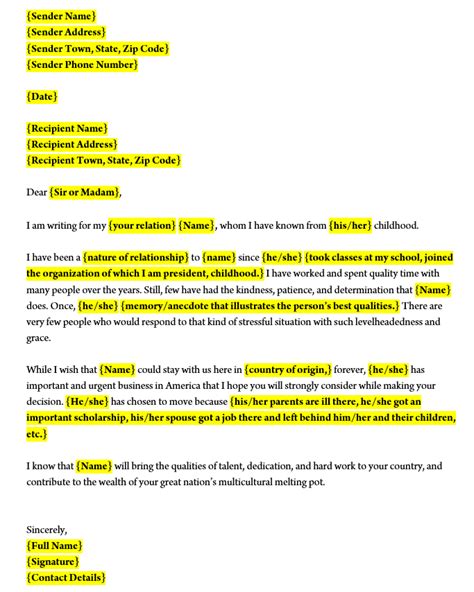 Example Of Immigration Support Letter – Telegraph