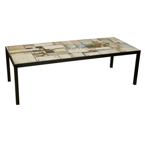 38cm surface 77x47cm no damage to the ceramics. 1stdibs - Ceramic Tile Coffee Table By Pia Manu explore ...