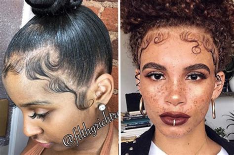 We also love the single curl left out at the sideburns. 17 Photos Of Baby Hair That Will Make Every Black Girl Say ...