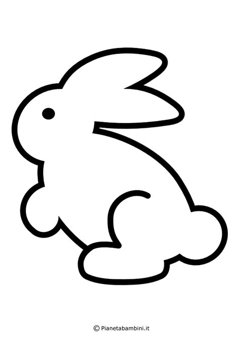Coniglio Disegno Facile Fantastico Disegno Coniglio Di Pasqua Acolore