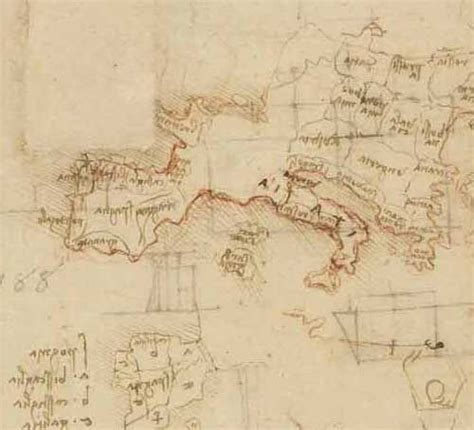 Mapa d'Europa Circa 1515 F.1006 vers Leonardo da Vinci ...