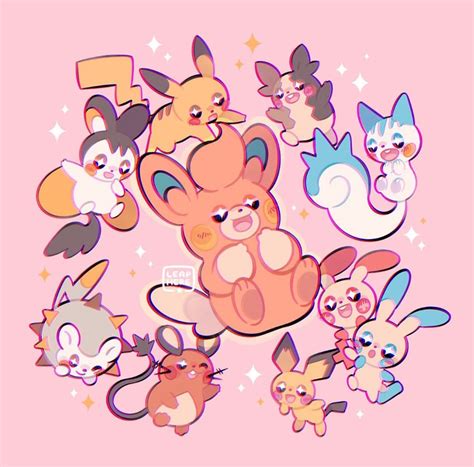 Pikachu Morpeko Morpeko Pichu Pachirisu And 6 More Pokemon Drawn