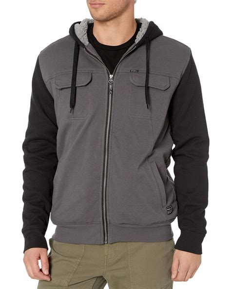 Oneill Sportswear Sherpa Lined Full Zip Hooded Fleece Sweatshirt
