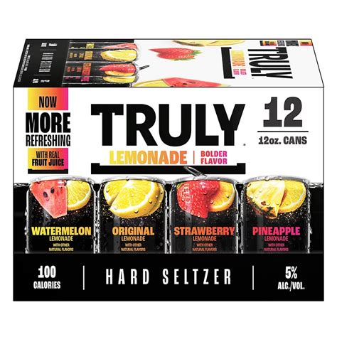 Truly Hard Seltzer Lemonade Variety Pack 12 Oz Cans 12 Pk Shop Beer