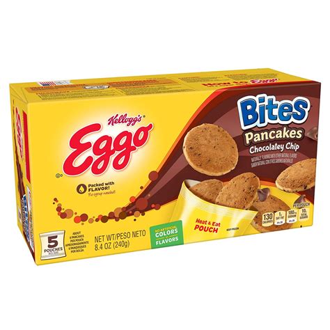 Kelloggs Eggo Chocolatey Chip Pancakes Bites Frozen Breakfast Food
