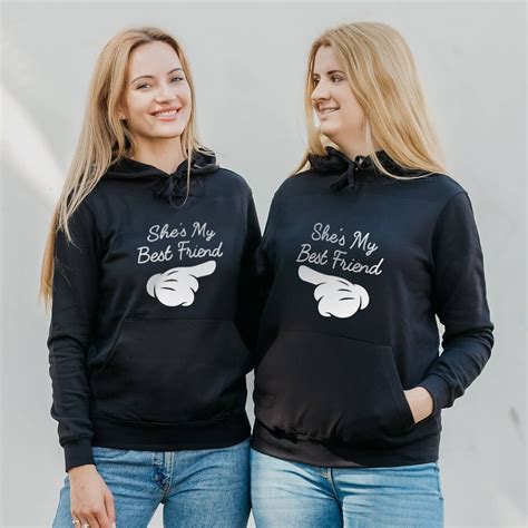 Best Friend Hoodies Bff Hoodie Bestie Sweatshirt Best Etsy Best