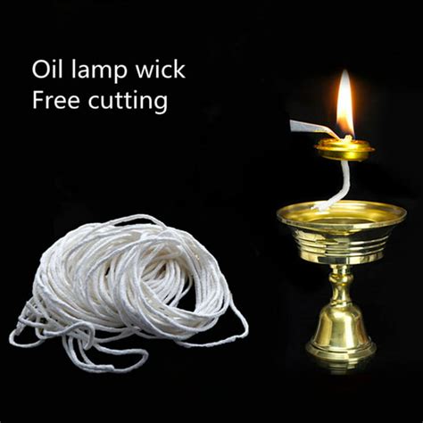 25m Pure Cotton Lamp Wicks Diy Oil Lamp Accessory Cutable Wicks