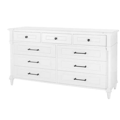 Buy Bellmore White 9 Drawer Dresser 66 In W X 20 In D X 3575 H